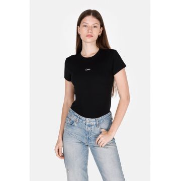 Tricou slim fit cu logo