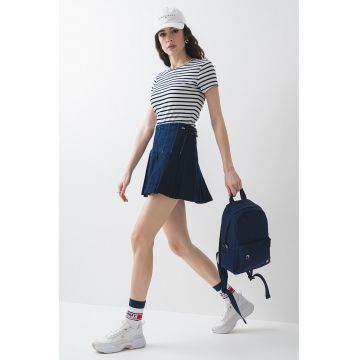 Tricou slim fit striat