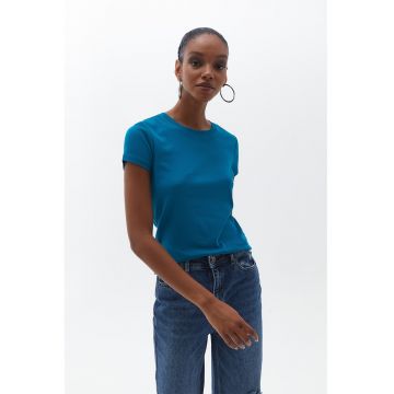 Tricou uni de bumbac