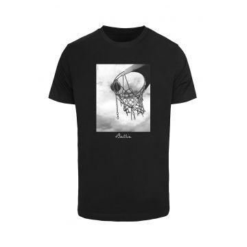 Tricou unisex din bumbac cu imprimeu cu baschet