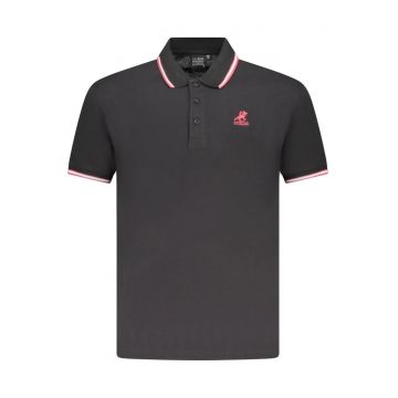 U.S. Grand POLO Tricou polo barbati cu logo brodat - cu detalii contrastante - din bumbac - Regular fit