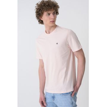 CALVIN KLEIN - Tricou regular fit cu decolteu la baza gatului