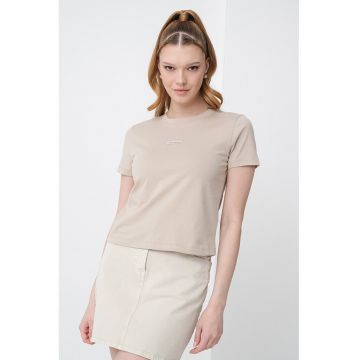 Tricou crop slim fit