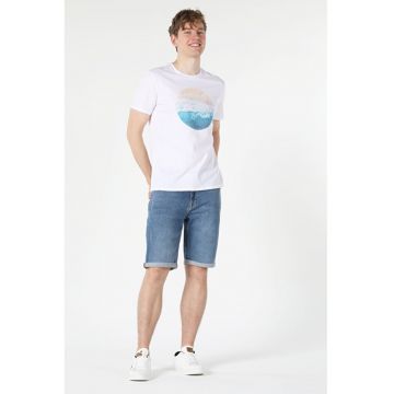 Tricou Cu Maneca Scurta De Barbati Alb Regular Fit 65458
