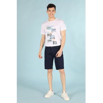 Tricou Cu Maneca Scurta De Barbati Alb Regular Fit palms