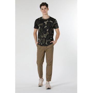 Tricou Cu Maneca Scurta De Barbati Kaki Regular Fit