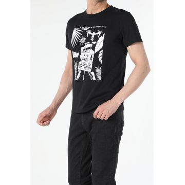 Tricou Cu Maneca Scurta De Barbati Negru Regular Fit Cl1054854 8682240936299