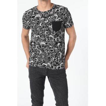 Tricou Cu Maneca Scurta De Barbati Negru Regular Fit CL1054905 8682240846840