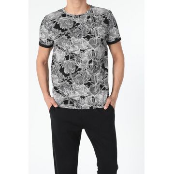 Tricou Cu Maneca Scurta De Barbati Negru Regular Fit Cl1054907 8682240846550