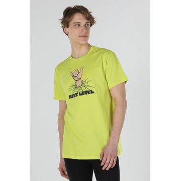 Tricou Cu Maneca Scurta De Barbati Verde Comfort Fit1