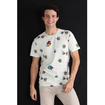 Tricou Cu Maneca Scurta De Barbati Verde Regular Fit 48645