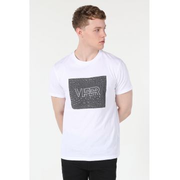 Tricou de bumbac cu imprimeu grafic