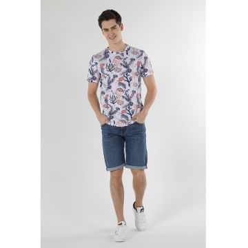 Tricou de bumbac cu imprimeu grafic