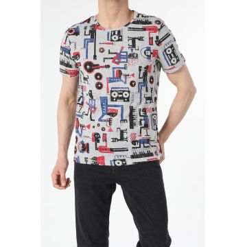 Tricou din amestec de bumbac cu imprimeu
