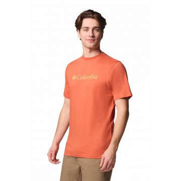 Tricou din bumbac cu decolteu la baza gatului CSC
