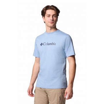 Tricou din bumbac cu decolteu la baza gatului CSC