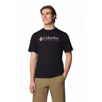 Tricou din bumbac cu decolteu la baza gatului CSC
