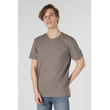Tricou din bumbac cu imprimeu abstract