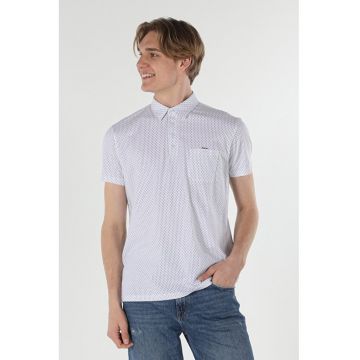 Tricou Polo Cu Maneca Scurta De Barbati Alb Regular Fit8683197130921