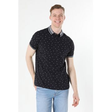 Tricou Polo Cu Maneca Scurta De Barbati AlbastruMarin Regular Fit