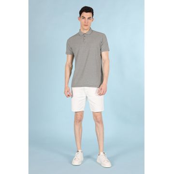 Tricou Polo Cu Maneca Scurta De Barbati Kaki Regular Fit