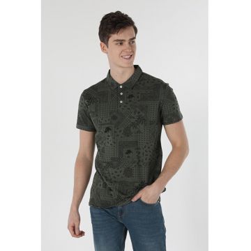Tricou Polo Cu Maneca Scurta De Barbati Maro Regular Fit