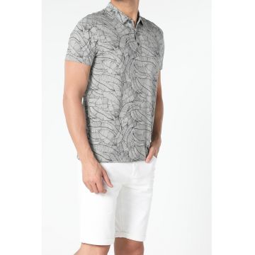 Tricou polo cu model grafic