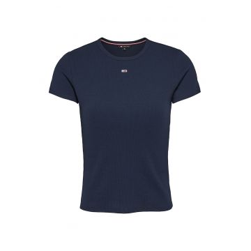 Tricou slim fit striat