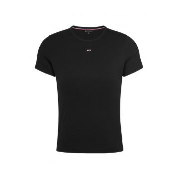 Tricou slim fit striat