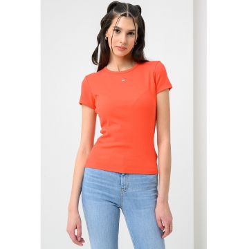 Tricou slim fit striat