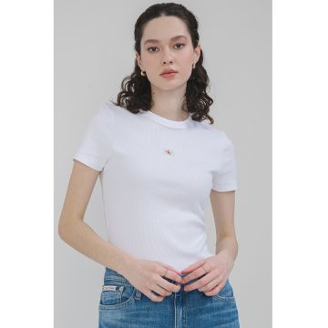Tricou striat slim fit