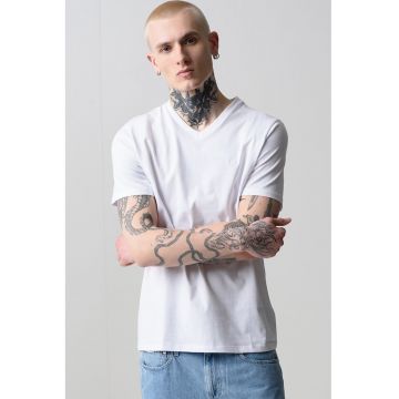 Tricou uni regular-fit