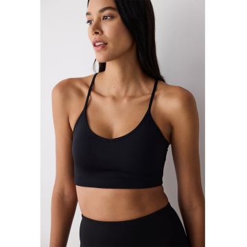 Top-bustiera cu model uni si decolteu racerback