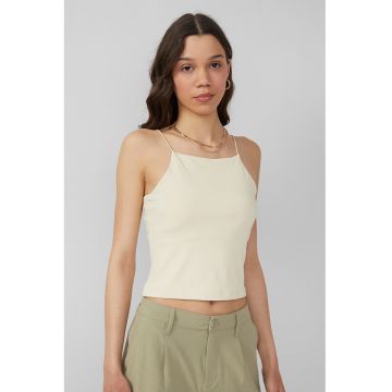 Top crop cu decolteu patrat
