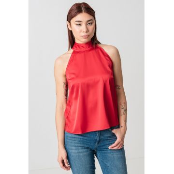 Top satinat cu funda
