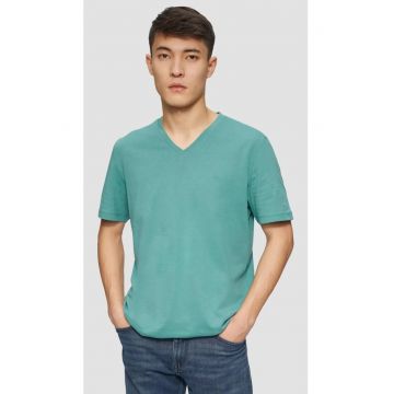 Tricou barbati cu anchior - Regular fit - din bumbac - Verde