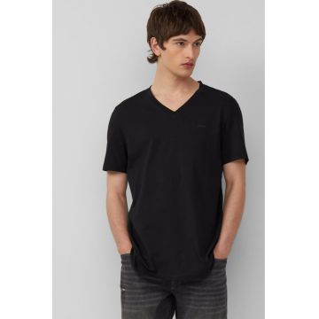 Tricou barbati cu decolteu in V - Regular fit - din bumbac