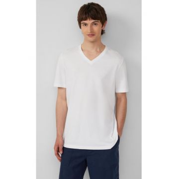 Tricou barbati cu decolteu in V - Regular fit - din bumbac