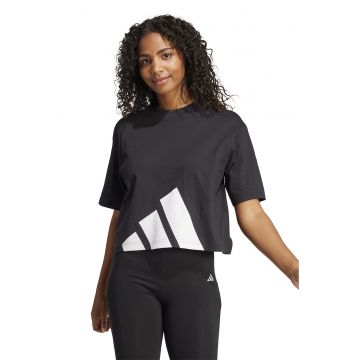 Tricou boyfriend crop lejer
