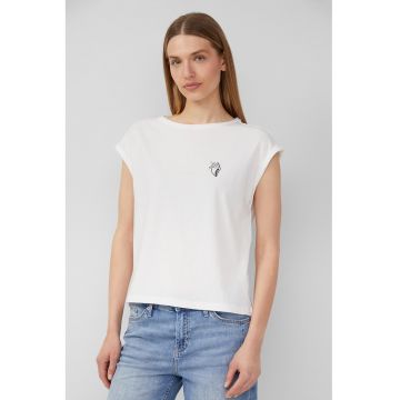 Tricou cu decolteu barcuta