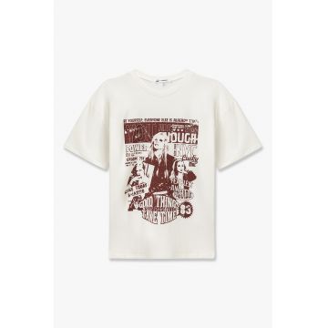Tricou cu imprimeu frontal