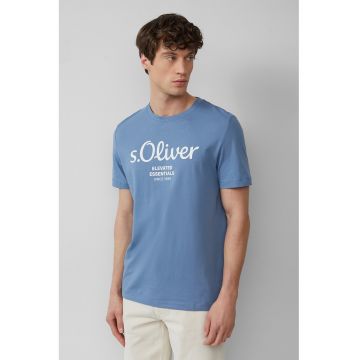 Tricou cu imprimeu logo metalic