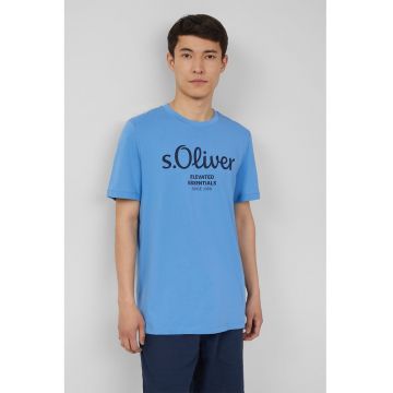 Tricou cu imprimeu logo metalic