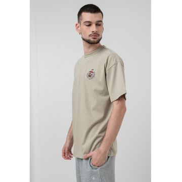 Tricou cu imprimeu pe partea de spate Boba Tea