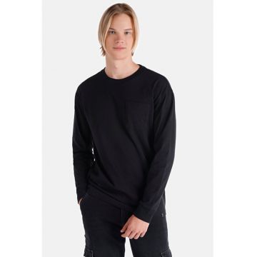 Tricou Cu Maneca Lunga De Barbati Negru Regular Fit8683197800602