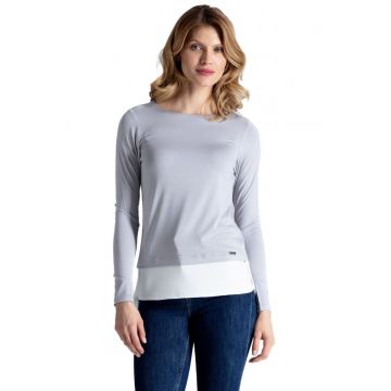 Tricou cu mânecă lungă pentru femei Eiree M374 gri