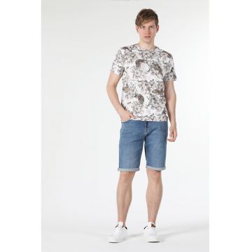 Tricou Cu Maneca Scurta De Barbati Alb Regular Fit.1