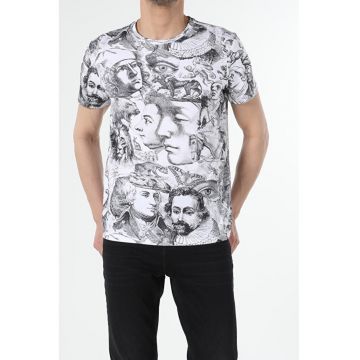 Tricou Cu Maneca Scurta De Barbati Alb Regular Fit Cl1054068 8682240788584
