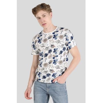 Tricou Cu Maneca Scurta De Barbati Alb Regular Fit5