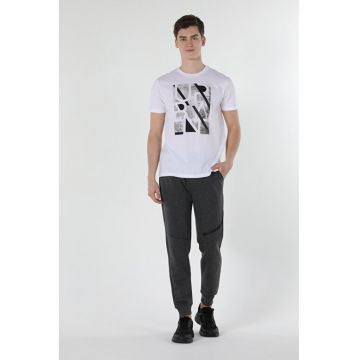 Tricou Cu Maneca Scurta De Barbati Alb Regular Fit8683197253514